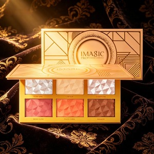 Paleta Facial Mate <span class=keywords><strong>para</strong></span> Control de <span class=keywords><strong>Grasa</strong></span>, Contorno, Colorete e Iluminador en Polvo, Resistente al Agua y al Sudor, de Larga Duración <span class=keywords><strong>para</strong></span> <span class=keywords><strong>Piel</strong></span> <span class=keywords><strong>Grasa</strong></span> y Mixta - Product Image 1