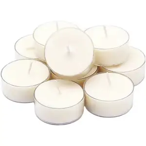 Free Sample Wholesale Empty Heart Round Aluminium Plastic Tea Light Candles Cup Container Unscented Tealight Candle Holder