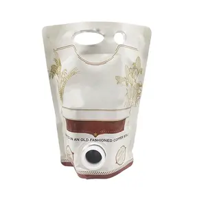 1Liter 3 Liter 5l benutzer definierte Tasche in Box Füller automatische Getränk Tee Wein Kaffee Saft Spender Lätzchen Beutel in Box mit Ventil