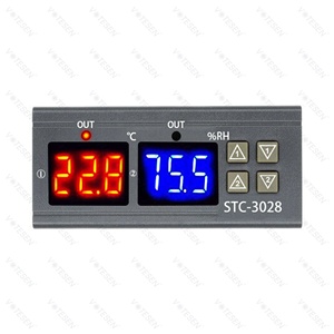 ตัวควบคุมอุณหภูมิ STC-3028 สำหรับตู้ฟักไข่ สัตว์เลื้อยคลาน เรือนกระจก การเพาะเลี้ยงสัตว์น้ำ ปรับแต่งได้ ผลิตจากพลาสติก ABS ควบคุมอุณหภูมิและความชื้น - Product Image 3