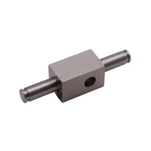 Piezas de mecanizado CNC de aluminio OEM Custom 304 pieza de conexión de acero inoxidable para uso en máquina