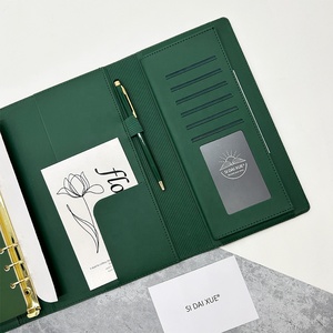 Cuaderno de Hojas Sueltas con Forro, Tapa Dura A5, Anillas de Cuero PU, Diario con Cierre Magnético para Mujeres y Hombres, Suministro de Fábrica - Product Image 6