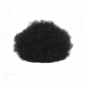 FQ11 แอฟโฟรเวฟวิกผมสีดำ 10 ซม. 15 ซม. 20 ซม. เส้นใยทนความร้อนสูงผมสังเคราะห์ทนความร้อนสำหรับรูปหน้าทุกรูปแบบ - Product Image 4