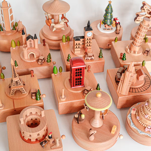 Tùy chỉnh bánh sinh nhật thiết kế Beech âm nhạc hộp với switch cho món quà sinh nhật - Product Image 6