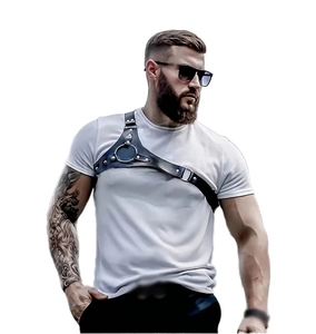 Arnés de cuero cómodo estilo Punk gótico para hombre, cinturones ajustables para Bondage corporal, correas, ropa interior Sexy, cinturón de hombro - Product Image 6