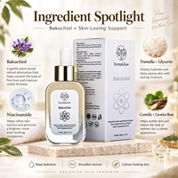 Sérum Visage Anti-Âge Raffermissant et Lissant Rides aux Micro-Encapsules Fermentées de Bakuchiol, Rétinol, Niacinamide et Tremella