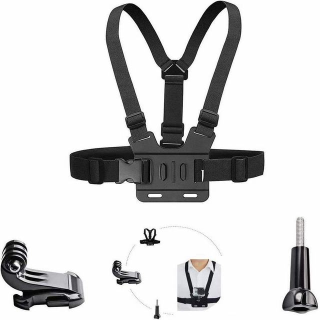 Custom Logo/Packaging Available:Adjustable Chest Strap Mount Harness Belt for GoPro Hero 15 14 Insta360 DJI Action Camera