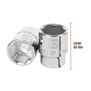 BOX 3 Douille 32 mm, 6 points, entraînement 3/4 po, TRUPER - Product Image 3