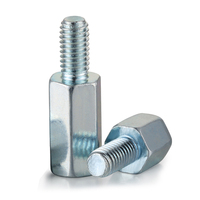 Entretoises hexagonales cylindriques M2 M3 M4 M5 M6 M7 M8 M10 en acier inoxydable, cuivre pur, laiton, plaquées sur mesure, avec filetage mâle/femelle pour PCB