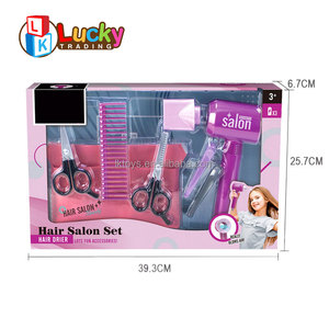 Juguetes de peluquería <span class=keywords><strong>para</strong></span> <span class=keywords><strong>niñas</strong></span>, juego de salón de belleza con juego de simulación, estilista, delantal de peluquero y accesorios de estilismo - Product Image 2