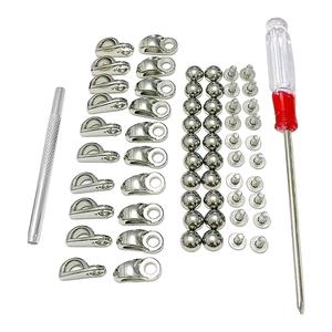 In metallo scarpe di pizzo ganci per artigianato fai da te per campeggio escursionismo e riparazione scarpe composte da ottone e ferro - Product Image 4