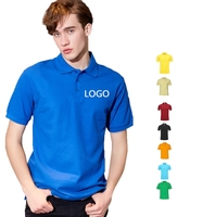 Polo 100% coton pour hommes style formel à manches courtes conception personnalisée tissu tricoté respirant 220G chemises de mode ajustées