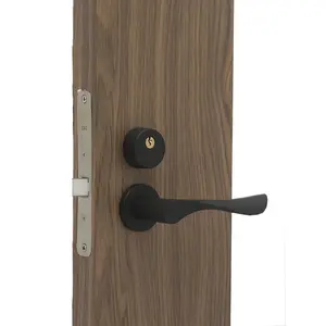 Novo design porta interior bloqueio personalizado quarto fechadura conjunto moderno mortice lock set