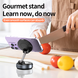 Caricatore magnetico rotante 360 <span class=keywords><strong>porta</strong></span> <span class=keywords><strong>telefono</strong></span> pieghevole magnetico supporto per vuoto con caricatore senza fili per <span class=keywords><strong>auto</strong></span> palestra specchio doccia - Product Image 6