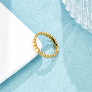 Anillos de Aro Geométricos Chapados en Oro para Mujer, Joyería Simple y Moderna - Product Image 5