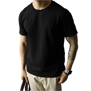 T-shirt da <span class=keywords><strong>uomo</strong></span> in jersey 100% cotone Supima, personalizzabile su entrambi i lati con ammoniaca, 220gsm, stampa digitale, antipiega, ecologico - Product Image 6