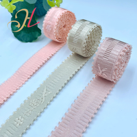 Sous-vêtements jacquard personnalisés de haute qualité sangles élastiques en nylon peluche sangle de soutien-gorge élastique fantaisie