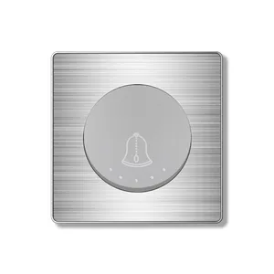 New House Decorative Wireless Hotel Doorbell System Self Power Door Bell Push Button Switch For Home