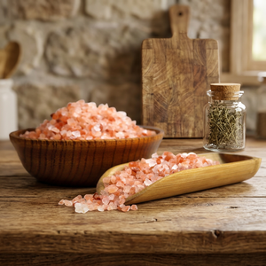 Sal de Roca Natural Comestible del Himalaya Rosa Claro, Ideal para Cocinar y como Sal de Mesa en Gránulos Refinados, Sal Fina Rosa Oscuro del Himalaya - Product Image 1