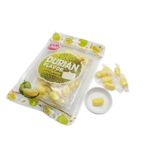 Gomitas con Sabor a Durian al por Mayor, Dulces Masticables de Frutas Tropicales Halal, Dulces Suaves Envasados Individualmente - Product Image 1