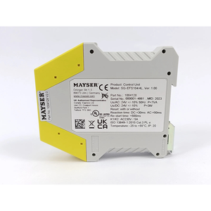 MAYSER SGEFS1044L Module de contrôle de sécurité 24V DC Relais de protection de machine pour capteurs de sécurité et bords PL e Certified - Product Image 3