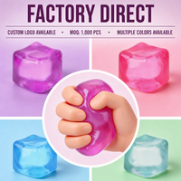Bonbons de malt carrés à presser et libérer, à rebond lent, anti-stress, avec logo personnalisable pour enfants – Meilleures ventes