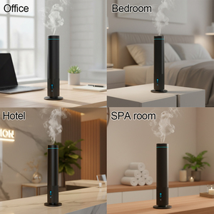 Diffuseur d'ambiance rechargeable en aluminium avec télécommande et lumière LED, machine à huiles essentielles naturelles personnalisée pour <span class=keywords><strong>la</strong></span> maison - Product Image 2