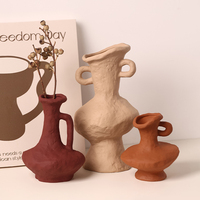 Vase en céramique TONFO, style Wabi-Sabi, moderne, pour la maison, le salon, décoration rétro, art de bureau