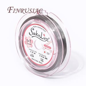 Filo in acciaio inossidabile resistente da 0.3-0.5mm per perline placcato in oro 18K per la creazione di gioielli a coda di tigre accessori - Product Image 5