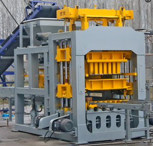 Mesin pembuat blok berongga efisien tipe QT8-15C jalur produksi Motor PLC berbasis Diesel otomatis 220V menggunakan beton abu terbang - Product Image 3