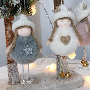 Natale decorazione della casa Natale pendente angelo peluche carino bambola ragazza regalo albero di Natale ciondolo Natale 2025 <span class=keywords><strong>Novita</strong></span> - Product Image 4