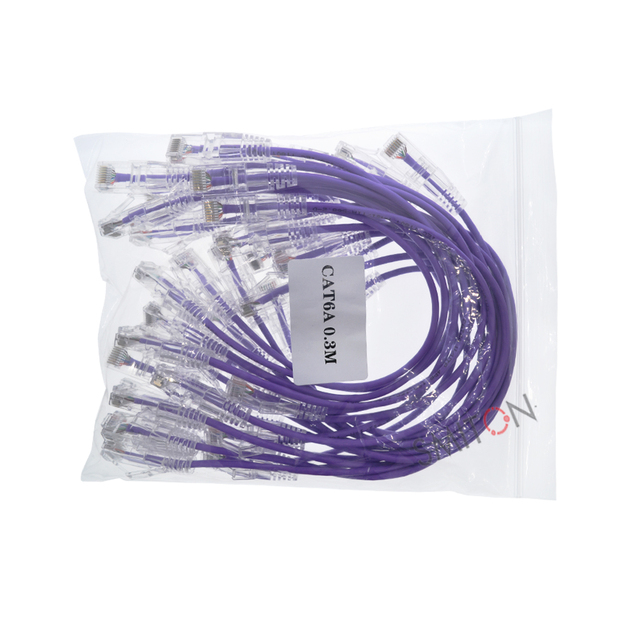 Cat6a/Cat6 Ultra Thin Ethernet Connection Cable Thin Flexible Connection Cable