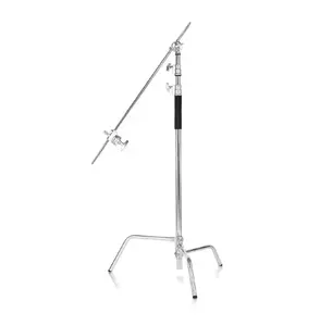 Stainless Steel Stand Photography Light Stand 3.3M Heavy Duty C Stands 1.28M Bar Photo Studio C Type Tripod