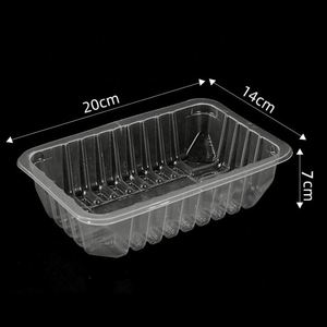 Caja Transparente Desechable con Cierre para Empacar Tofu, Sushi y Alimentos Frescos Refrigerados en Fábricas - Product Image 1