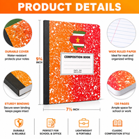 Cahier d'exercices scolaire saoudien personnalisable, agrafé, ligné anglais, avec logo personnalisé, pour la pratique des élèves, fabricant