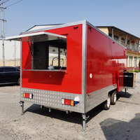 Cargo fermé Food Van Trailer Cuisine mobile avec camion de nourriture en acier galvanisé à vendre Usa Food Trailer Australie