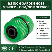 Connecteur de réparation pour tuyau d'arrosage 1/2 pouce, raccord rapide en plastique, adaptateur pour pistolet à eau, accessoire pour système d'irrigation de jardin