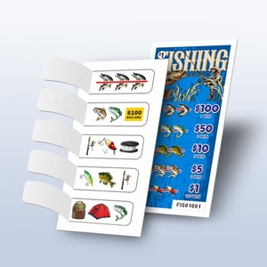 Variable Data Printed Nevada Tickets Instant Pull Tabs a Pull Lottery, 5 windows with Multiple Chances to Win Prizes - Product Image 1