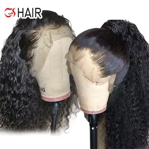 GS 360 Transparent Glueless HD Menschenhaar Spitze Front Perücken, gerade 360 Frontal Volle Spitze Menschliches Haar Perücken Für Schwarze Frauen