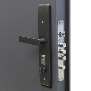 Nhà Máy Trực Tiếp Thiết Kế Hiện Đại Thép An Ninh Cửa Chống Trộm Bên Ngoài Nhà Mô Hình Kim Loại Cửa Với Hướng Dẫn Mở Hoàn Thành Bề Mặt - Product Image 3