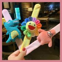 Mignon Tournesol Couple Bracelet pour Enfants Femme Doux Snap Anneau En Peluche Décoration Utile Jouets Cadeau Créatif Clap Clap