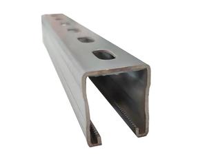 10-12ft en acier au carbone C Section Rail HDG Unistrut Canaux Galvanisé Acier Toit Botte Aluminium Q235 Matériel Coupe/Soudage - Product Image 5