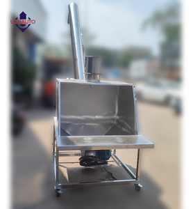 สายพานลำเลียงแบบสกรูสแตนเลสสตีล Ujinauto 304ปรับได้สำหรับลำเลียงหัวหอม/ถั่ว/ผงพลาสติกสำหรับร้านอาหารฟาร์ม - Product Image 4