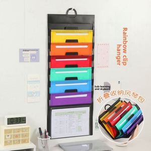 Rainbow Organ <b>Office</b> Colorful Folder Storage Bag Wall-Mounted Business Gift 2025 Model - Product Image 1