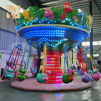 Chaise Volante Dinosaure Nova Rides 16 Places pour Parc d'Attractions, Aire de Jeux, Carnaval et Enfants