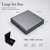 Coffret à bijoux en cuir gris de qualité supérieure, doublure en velours doux, logo personnalisé, étui de présentation pour collier, bracelet, pendentif