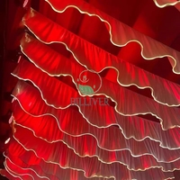 Rideaux de plafond lumineux pour mariage, accessoires de mariage, bandes lumineuses pour camping et restaurant, décoration de plafond pour salle de mariage