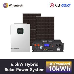 Kit de système <span class=keywords><strong>solaire</strong></span> 6,5 kW avec batterie, onduleur et panneaux solaires pour <span class=keywords><strong>alimentation</strong></span> de secours domestique hors réseau - Product Image 1