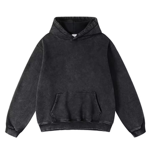 เสื้อฮู้ดดี้ผู้ชายพรีเมียม สกรีนโลโก้ตามสั่ง เป็นมิตรกับสิ่งแวดล้อม ทรงโอเวอร์ไซส์ สไตล์วินเทจ ผ้าคอตตอนหนานุ่ม ซักแล้ว ทรงบ็อกซี่ สำหรับฤดูใบไม้ร่วง - Product Image 4