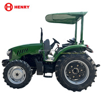 Traktor pertanian Mini 50HP 4WD kualitas tinggi buatan Tiongkok